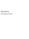 DameWare Mini Remote Control User Guide