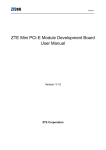 ZTE Mini PCI-E Module Development Board User Manual