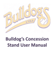 Bulldog`s Concession Stand User Manual
