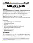 GHLCD3224C User`s manual