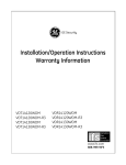 Installation/Operation Instructions Warranty Information