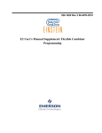 E2 User`s Manual Supplement - Emerson Climate Technologies
