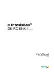 DK-RC-KNX-1 User Manual - Intesis Software, S.L.