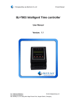 BJ-T803 Intelligent Time controller User Manual Version