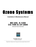 MZ-250, S-1200 CS-1400 & UV-2800