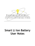 Inspired Energy Smart LiIon Battery User Notes
