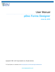 pDoc Forms Designer User Manual