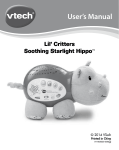 Lil` Critters Soothing Starlight HippoTM