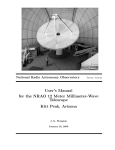 User`s Manual for the NRAO 12 Meter Millimeter