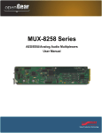 MUX-8258 Series User Manual