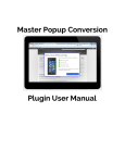 Master Popup Conversion Plugin User Manual
