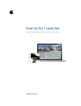 Final Cut Pro 7 Level One