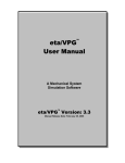 eta/VPG version 3.3 User Manual