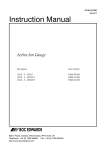 AIGX ion gauge user manual