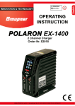Graupner POLARON EX1400 Charger - Manual