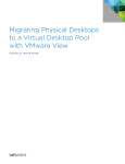 Migrating Physical Desktops to a Virtual Desktop Pool with VMware