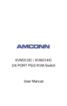 KVM312IC / KVM314IC 2/4 PORT PS/2 KVM Switch User Manual