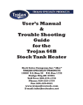 User`s Manual & Trouble Shooting Guide for the Trojan 66B Stock