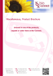 Miscellaneous, Product brochure - Bio