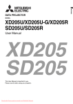 Mitsubishi XD205R User Guide Manual