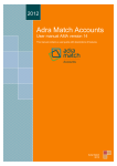User manual Adra Match Accounts 13
