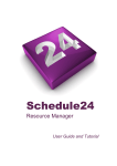 Schedule24 Resource Manager V5 User Manual and