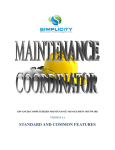 Maintenance Scheduler - Simplicity Software Technologies