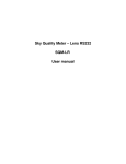 Sky Quality Meter – Lens RS232 SQMLR User manual
