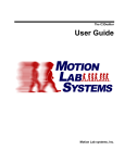 The C3Deditor User Guide - Motion Lab Systems, Inc.