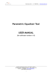 Parametric Equalizer Tool USER MANUAL