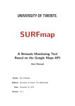 SURFmap - A Network Monitoring Tool Based on the Google Maps