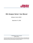 HDL Designer Series User Manual