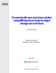 On-premise file sync and share solution using IBM