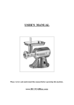 USER`S MANUAL - Kitchen of Glam