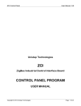 ZCI Control Panel User Manual