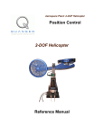 Position Control 2-DOF Helicopter Reference Manual