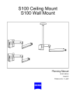 S100 Ceiling Mount S100 Wall Mount