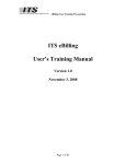 ITS eBilling User`s Training Manual