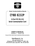CyBD 8232P MANUAL