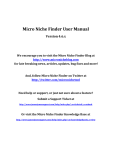 Micro Niche Finder User Manual