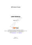 GPS Vehicle Tracker USER MANUAL