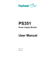 PS351 Power Supply Module User Manual