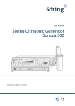 Söring Ultrasonic Generator Sonoca 300 User Manual