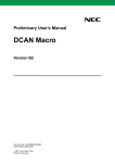 DCAN Macro Version B2 Preliminary User`s Manual