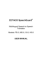 ECTACO SpeechGuard® – User Manual