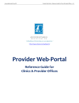 Provider Web-Portal User Manual