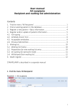User manual All recipients Recipient and