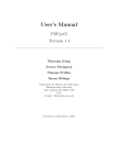 User`s Manual - MSU Department of Physics and Astronomy