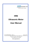 HR8 Ultrasonic Motor User Manual