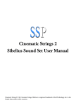 Cinematic Strings 2 Sound Set User Manual